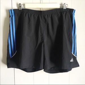Adidas 360 athletic running shorts 3 stripe